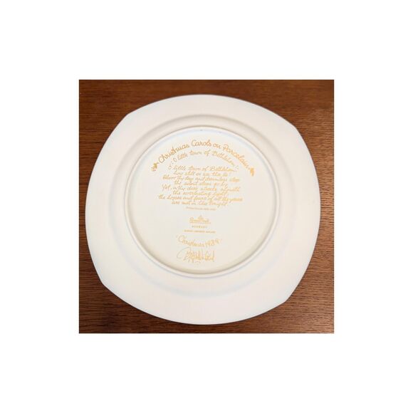 Bjørn Wiinblad Rosenthal, Christmas Plate in Porcelain from 1989 Studio Line - Picture 4 of 6